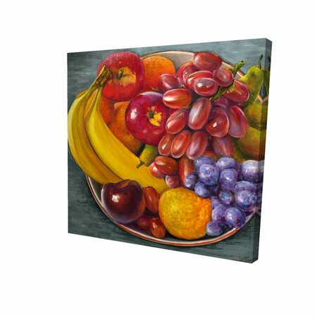 FONDO 16 x 16 in. Bowl of Fruits-Print on Canvas FO2786802